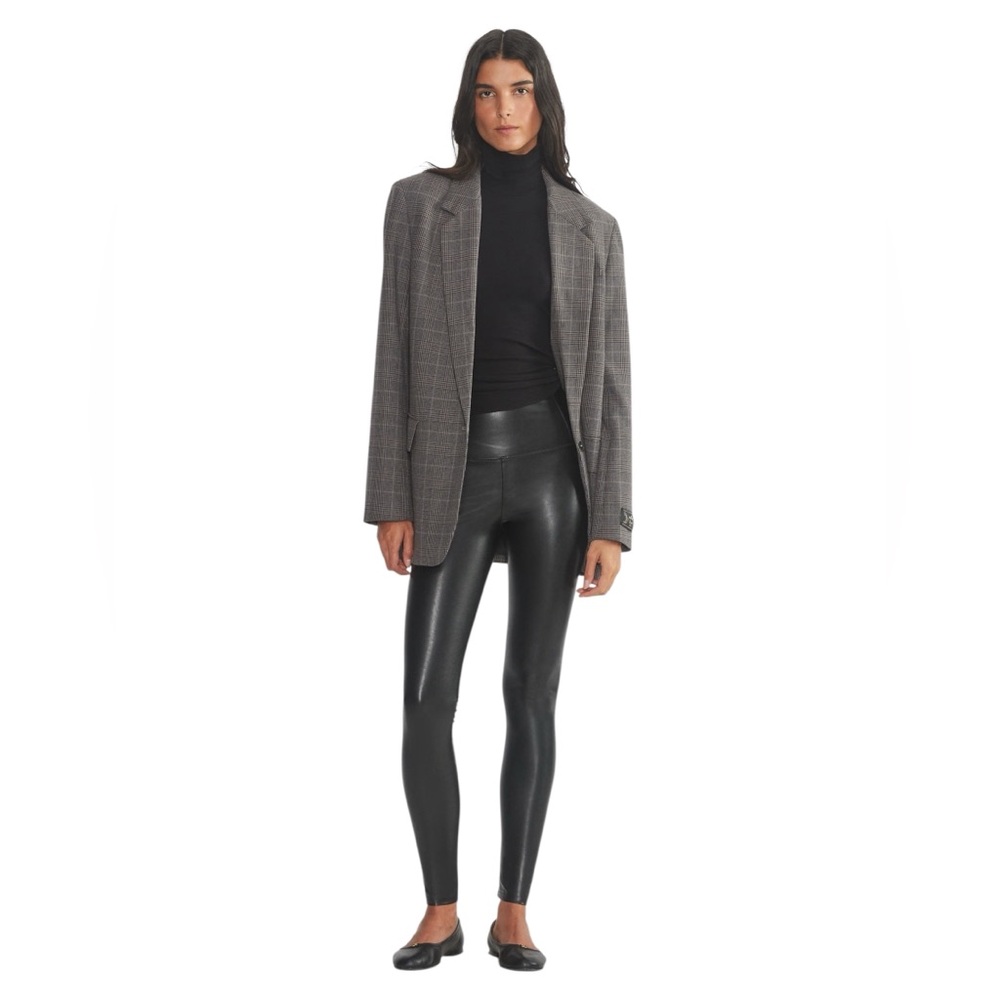 WILFRED FREE Daria HIGH RISE Black Vegan Leather LEGGING